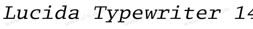 Lucida Typewriter 14字体转换